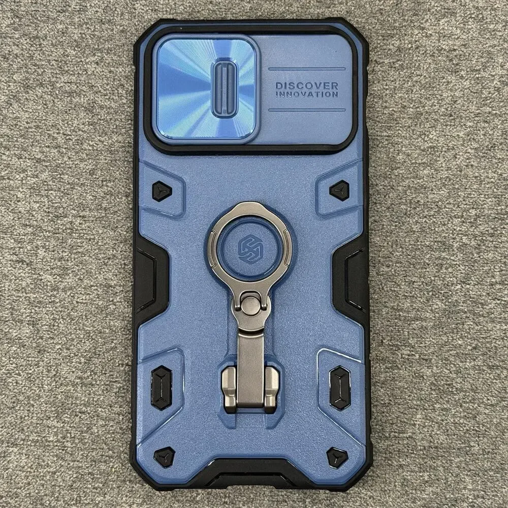 Nillkin CamShield Armor Case iPhone 14 Pro Max Blue Heavy Duty Ring Kickstand